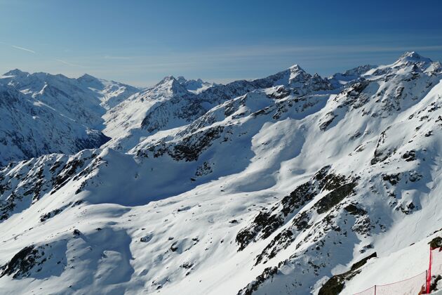 地毯奥地利阿尔卑斯山风景如画阿尔卑斯山雪斜坡
