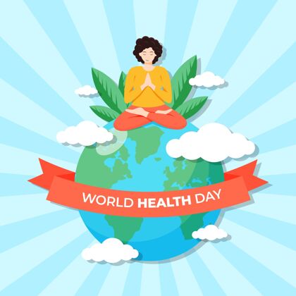 平面设计世界卫生日插图4月7日平面健康