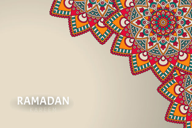 卡里姆Ramadamkareem背景和曼荼罗装饰装饰印度古董