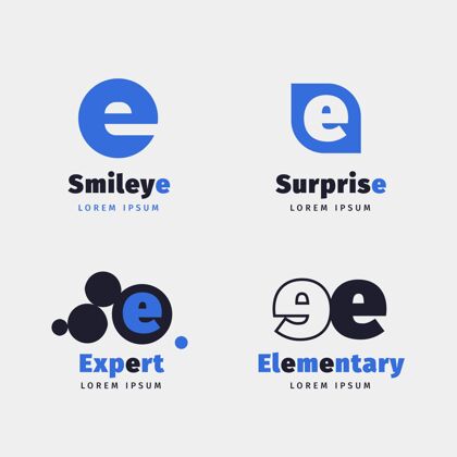 identity平面设计e标志模板集合ELogoSetBusinessLogo