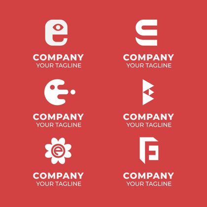 Logo平面设计e标志模板集CorporateCompanyBusinessLogo