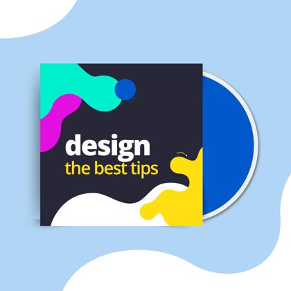 创作抽象彩色设计光盘封面技术色彩图形