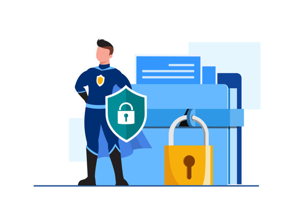 数字全球数据安全 个人数据安全 网络数据安全在线概念说明 互联网安全或信息隐私保护信息保险箱云