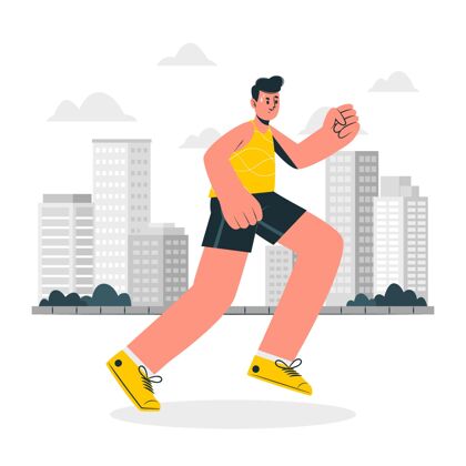 锻炼慢跑？概念图健康城市跑步