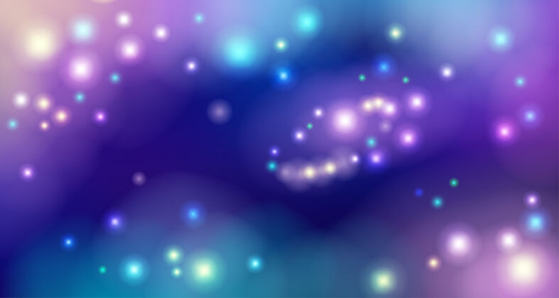 太阳系紫色星云的背景是星星魔法极光派对