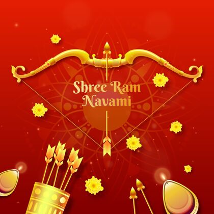 罗摩现实拉姆纳瓦米插图印度教节日繁荣节日