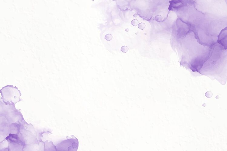 绘画优雅的紫色酒精墨水背景婚礼优雅飞溅