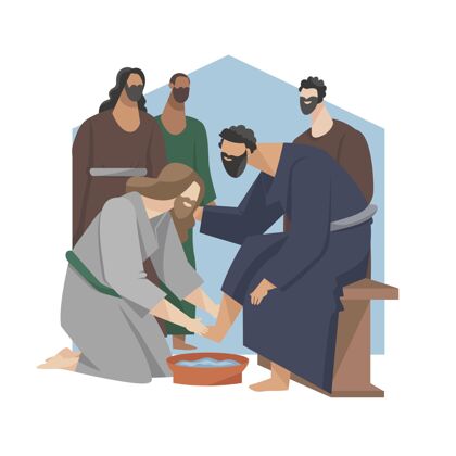 纪念平面耶稣受难节插图复活节帕夏宗教