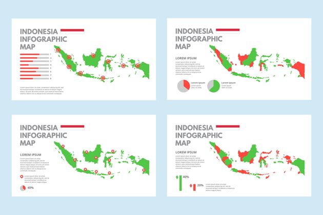 信息平面印尼地图信息图国家地理统计