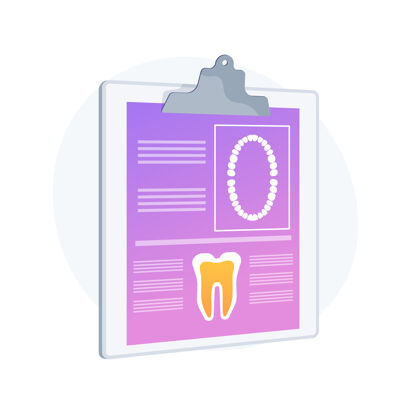 客户牙科患者卡抽象概念矢量插图转诊卡持有人 牙科办公室忠诚度计划 电子病历 患者数据 智能信息系统抽象隐喻服务记录实践