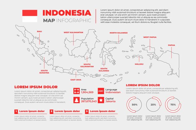 地图线性印尼地图信息图印度尼西亚图形线性