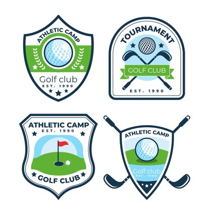游戏平面高尔夫标志系列分类平板收集