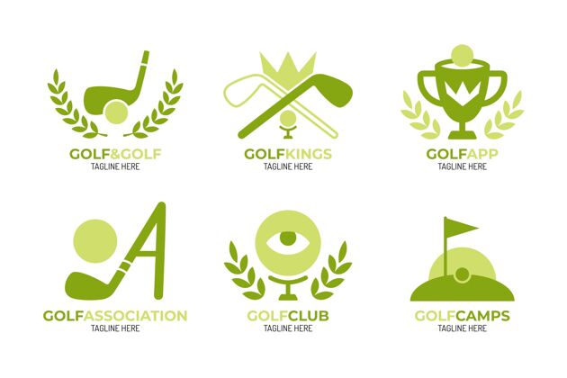 标志平面高尔夫标志系列形象高尔夫标志体育