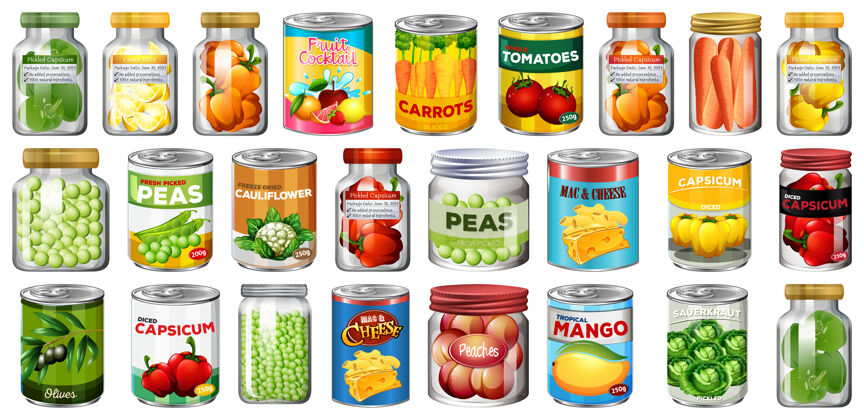设置一套不同的罐头食品和食品罐隔离火腿存储组