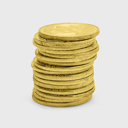 比特币一堆黄金比特币设计资源贸易价值货币