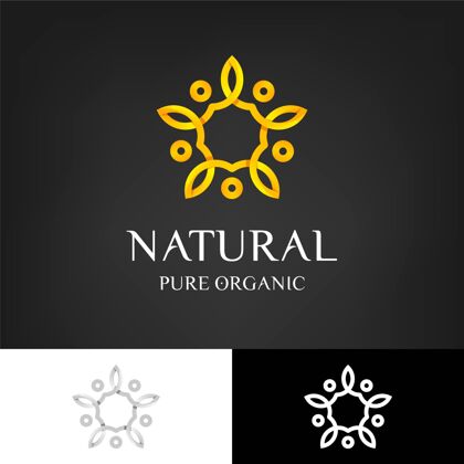 Branding整体自然概念标志模板BrandSetLogo