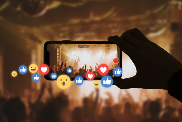 成瘾在线社交媒体现场直播音乐会 观众反应热烈在线电话网络