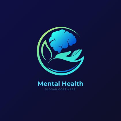 心理健康Logo梯度心理健康标志品牌商业品牌