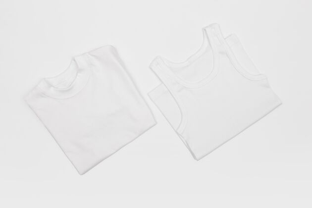 日本t恤概念模型俯视图面料水平服装