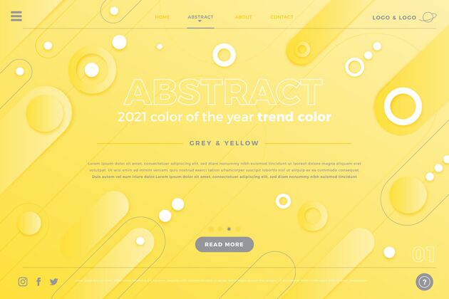 页面黄色和灰色摘要登录页登陆页抽象年度最佳颜色