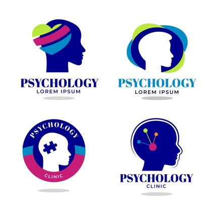 企业标识平面心理健康标志集模板公司心理