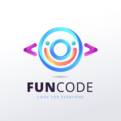徽标渐变funcode徽标品牌模板徽标模板