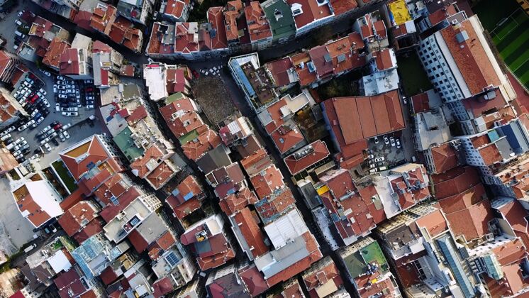 高层城市景观伊斯坦布尔 土耳其鸟瞰图空中公寓建筑