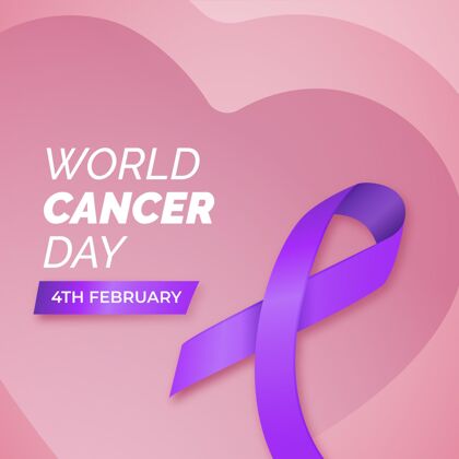 癌症世界癌症日积极医学粉红丝带