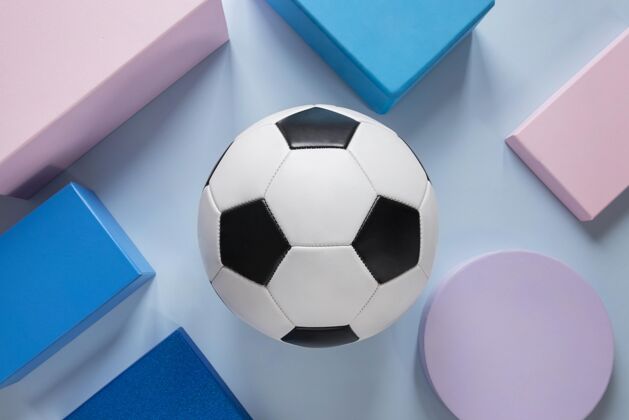 娱乐纸型足球俯视图游戏休闲球体