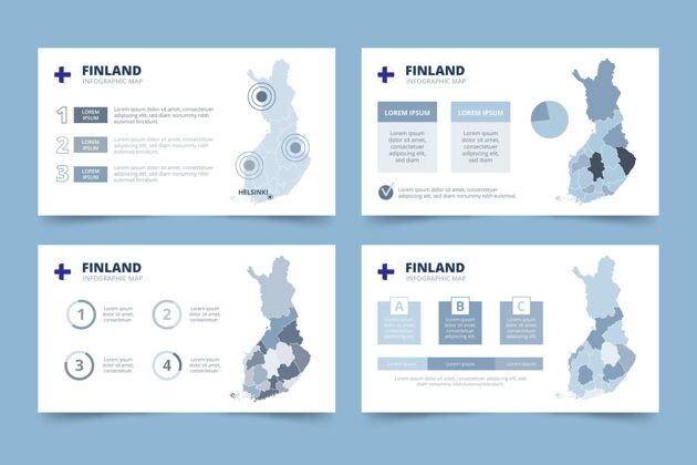 演变手绘芬兰地图信息图芬兰地图数据