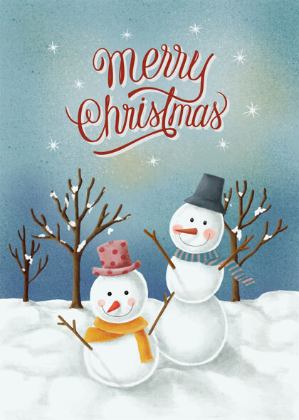 字母圣诞快乐手绘卡片信息圣诞节传统