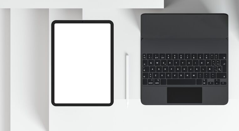 触摸屏现代平板电脑与键盘的安排技术连接模型
