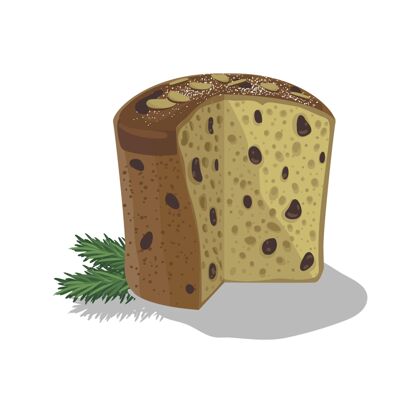 快乐详细的帕内通概念文化十二月面包
